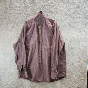 Turrau Shirt Men XL Multicolor Striped Collared Long Sleeve Collared Button-Down